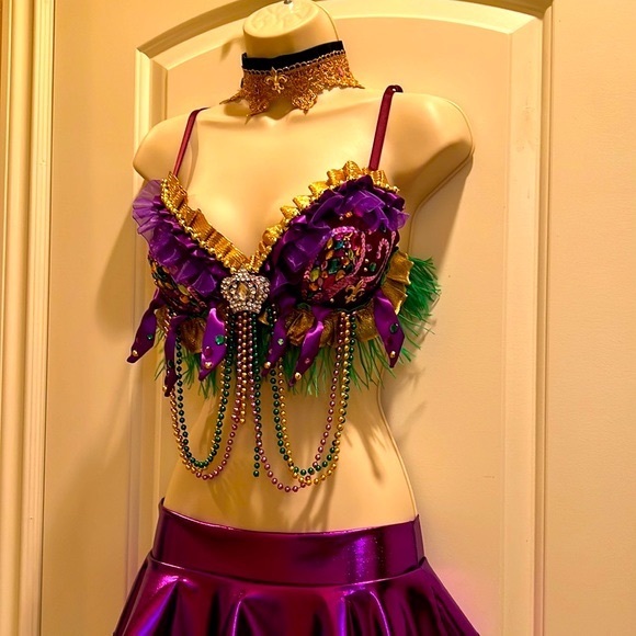 Mardi Gras Festival Bralette - Picture 3 of 12
